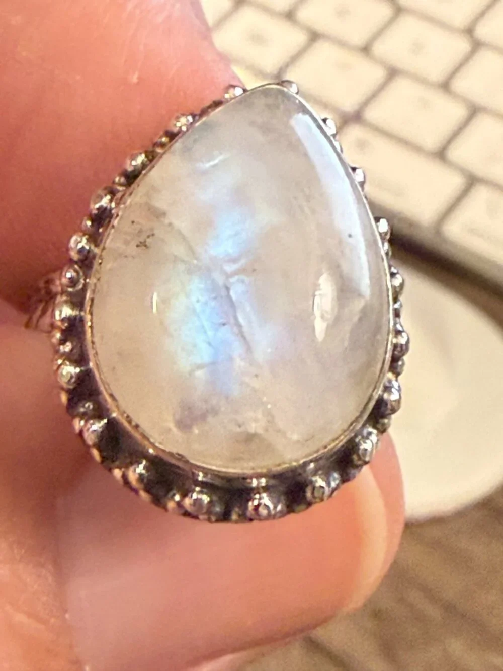 Sterling Silver Moonstone ring